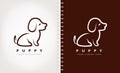Puppy logo vector Royalty Free Stock Photo